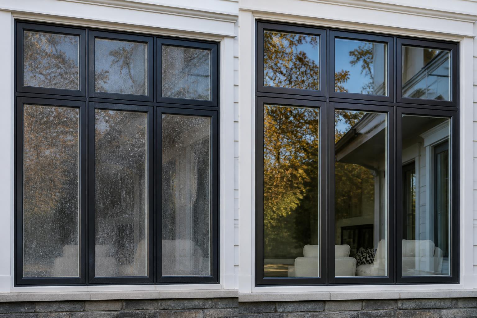 Window Cleaning at a North Jersey home